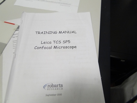 Photo: A training manual in R&D lab, ICIPE 