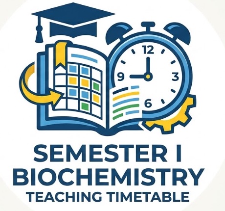 BIOCHEM TIMETABLE