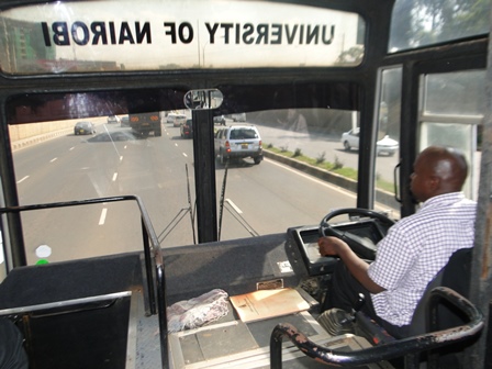 Photo: CEBIB postgraduate University bus ride back to CEBIB, Chiromo campus